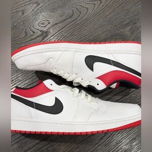Nike Air Jordan 1 Low White Gym Red Black men’s size 11.5